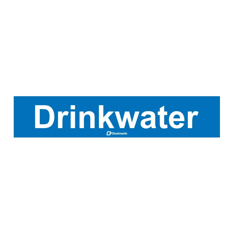 Tekstplaatje Drinkwater 100x20mm                                                                    